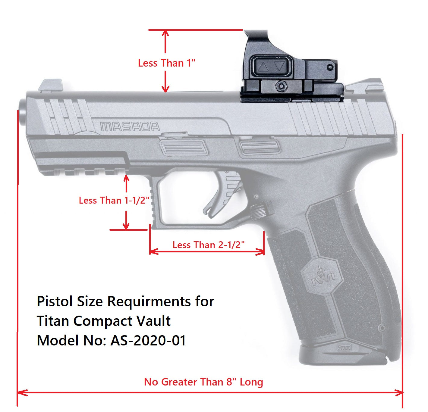 Titan Compact Vault Gun Size Requirements - Titan Security Products Inc.